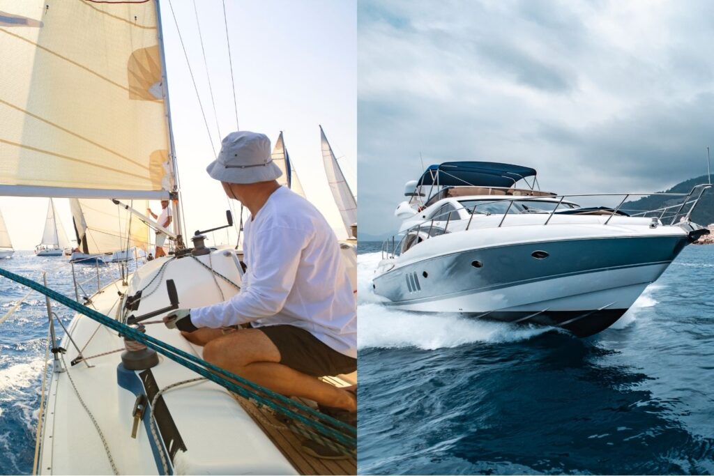 Blog image - Luxury motor yacht vs sailing yacht