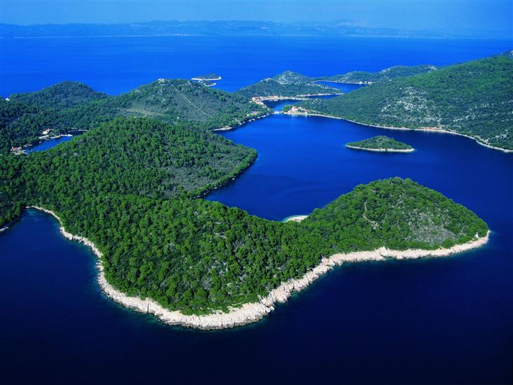 Lastovo island and its sheltered coastline