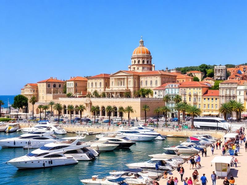 Split on the Croatian coast as a yacht charter base